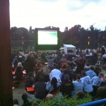 Fußball - Public Viewing in Berlin